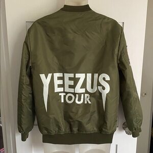 Authentic Yeezus Tour Kanye West Yeezy Limited Edition Green Bomber Jacket S